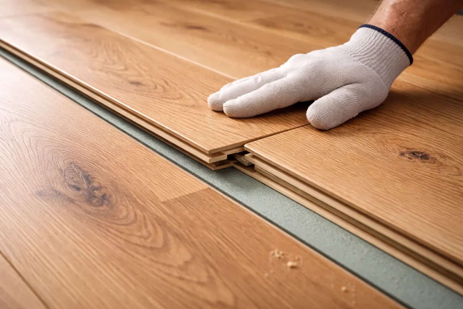 Flooring installation project in England