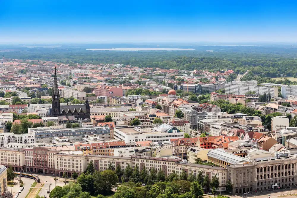 Stadtansicht von Leipzig