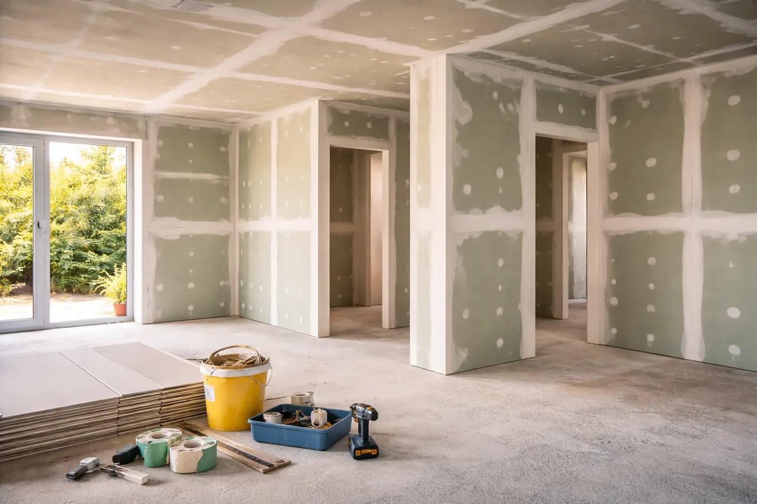 Build interior walls
